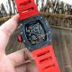 Swiss Grade 1 Richard Mille Rm055 Diamond Watch - V2 version - Red Rubber Strap (6)_th.jpg